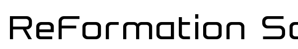 ReFormation Sans font preview